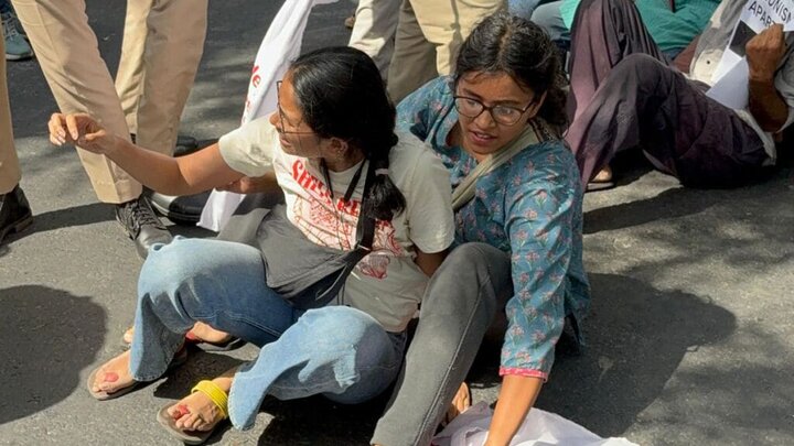 protest Against Israel in Delhi