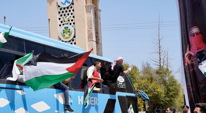 Photos: "Maghreb Resistance Convoy" for Gaza reaches Libya