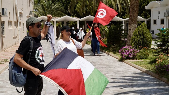 Photos: "Maghreb Resistance Convoy" for Gaza reaches Libya