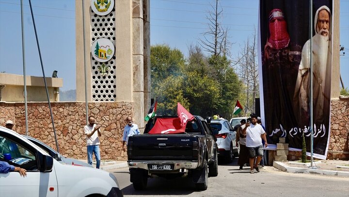 Photos: "Maghreb Resistance Convoy" for Gaza reaches Libya