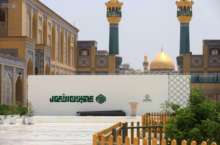 تجهيز منصات وتصاميم بمناسبة عيد الغدير في العتبة العلوية