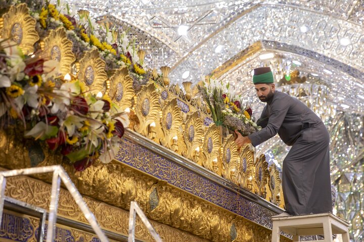 نشر مظاهر الفرح تزامنًا مع قرب حلول عيد الغدير في العتبة العباسية المقدسة
