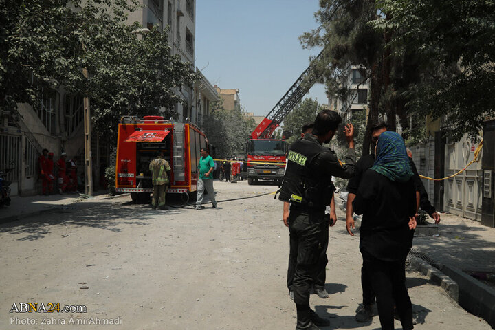 Photos: Zionist Regime strikes on Tehran’s Narmak district