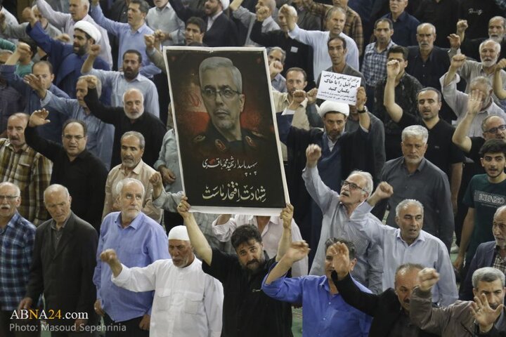 تجمع مردم تبریز پس از حملات رژیم صهیونیستی به ایران