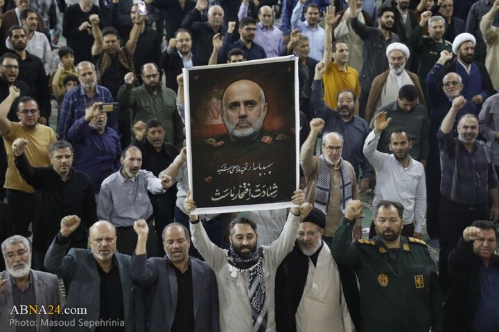 تجمع مردم تبریز پس از حملات رژیم صهیونیستی به ایران