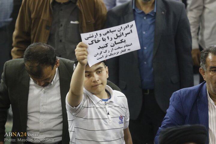 تجمع مردم تبریز پس از حملات رژیم صهیونیستی به ایران