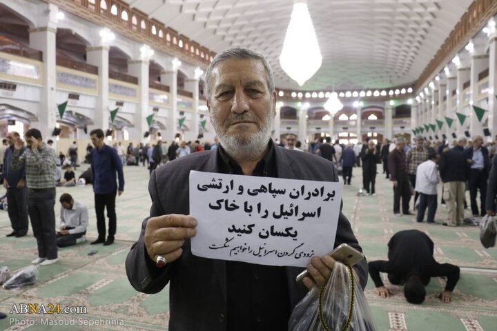 تجمع مردم تبریز پس از حملات رژیم صهیونیستی به ایران