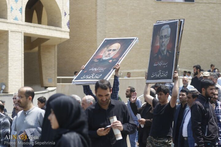 تجمع مردم تبریز پس از حملات رژیم صهیونیستی به ایران