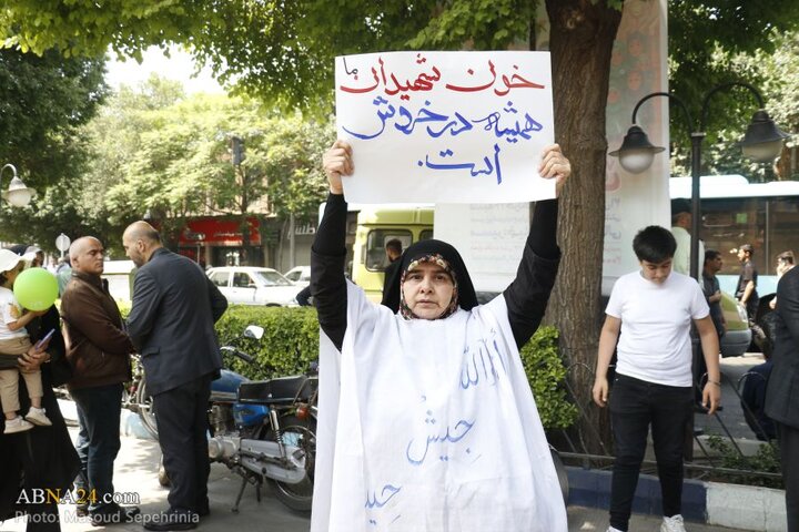 تجمع مردم تبریز پس از حملات رژیم صهیونیستی به ایران