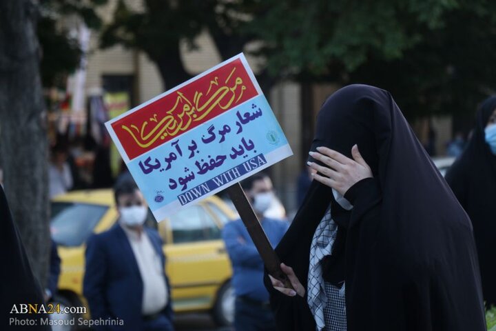 تجمع مردم تبریز پس از حملات رژیم صهیونیستی به ایران