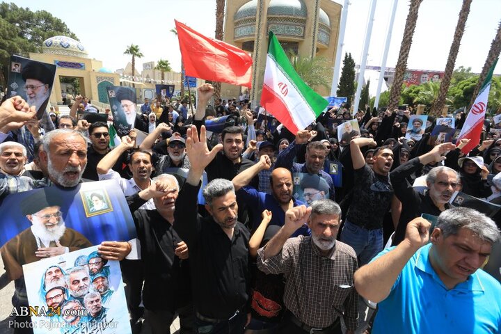 تجمع مردم اصفهان در محکومیت تجاوز رژیم صهیونیستی به کشور