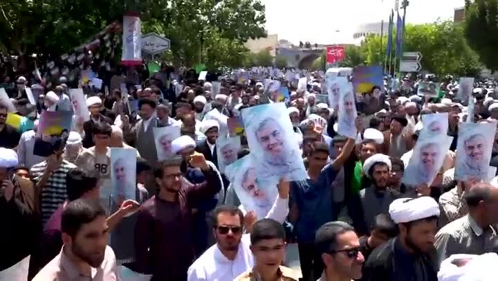 ویدیو | خروش انقلابی قمی‌ها در محکومیت تجاوزات رژیم صهیونیستی