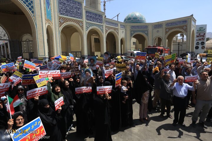 راهپیمایی نمازگزاران اصفهانی در محکومیت تجاوز رژیم صهیونیستی به کشور