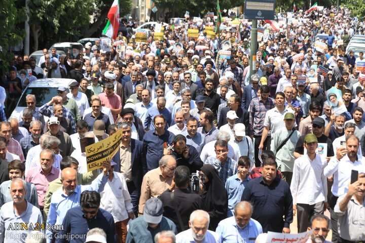 راهپیمایی نمازگزاران اصفهانی در محکومیت تجاوز رژیم صهیونیستی به کشور