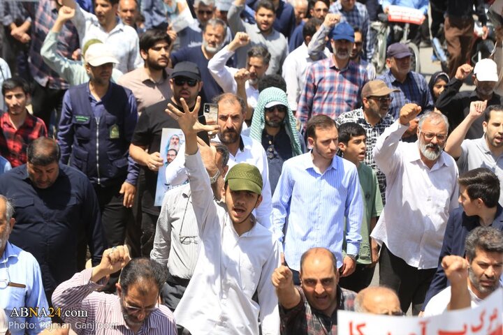 راهپیمایی نمازگزاران اصفهانی در محکومیت تجاوز رژیم صهیونیستی به کشور