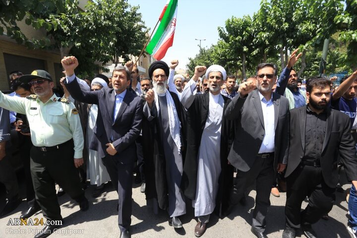 راهپیمایی نمازگزاران اصفهانی در محکومیت تجاوز رژیم صهیونیستی به کشور