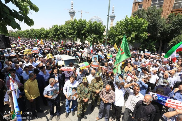 راهپیمایی نمازگزاران اصفهانی در محکومیت تجاوز رژیم صهیونیستی به کشور