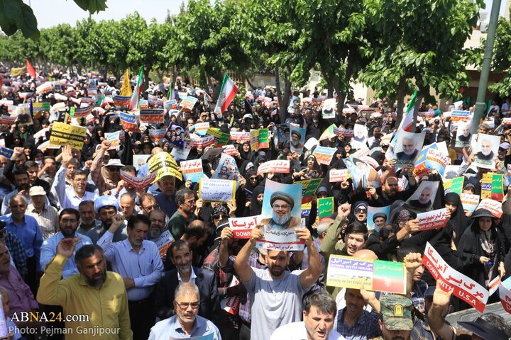 راهپیمایی نمازگزاران اصفهانی در محکومیت تجاوز رژیم صهیونیستی به کشور