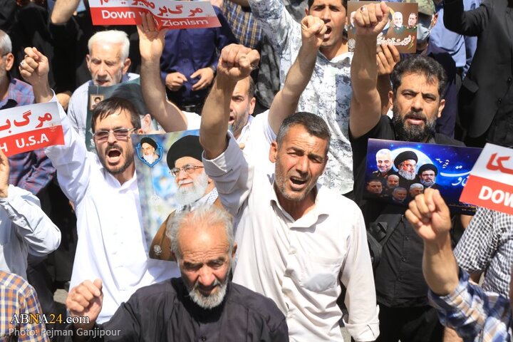 راهپیمایی نمازگزاران اصفهانی در محکومیت تجاوز رژیم صهیونیستی به کشور