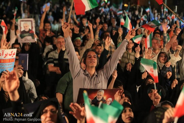 اجتماع خودجوش و حماسی مردم اصفهان در پشتیبانی انتقام ملی از رژیم صهیونیستی