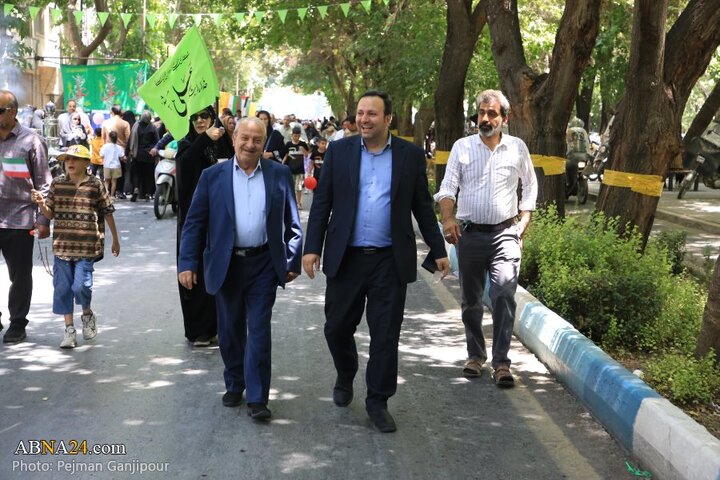 راهپیمایی و مهمانی کیلومتری عید غدیر در شهر اصفهان