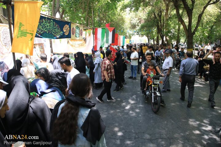 راهپیمایی و مهمانی کیلومتری عید غدیر در شهر اصفهان