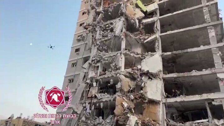 ویدیو | حجم ویرانی جنوب تل‌آویو در اثر اصابت موشک ایران