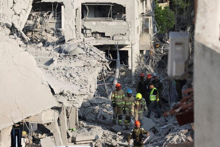 Photos: Massive destruction after Iranian missile hits south of Tel Aviv