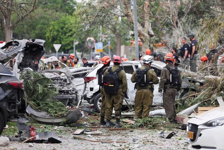 Photos: Massive destruction after Iranian missile hits south of Tel Aviv