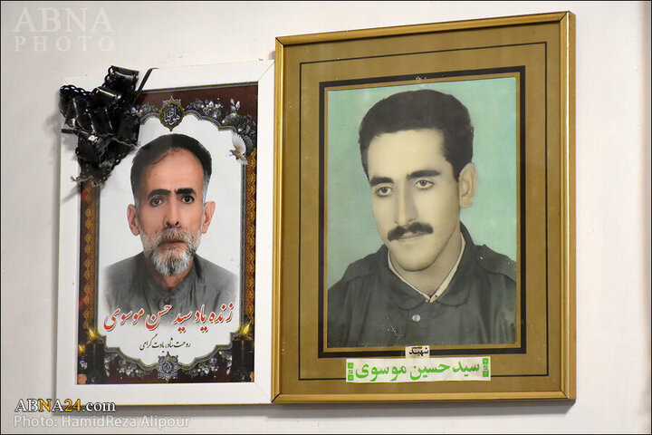 Photos: Ayatollah Ramezani meet with family of martyr Sayyed Hossein Mousavi