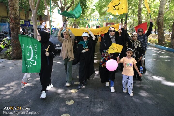 تقرير مصور/ مسيرة لموكب في عيد الغدير الأغر بمدينة اصفهان