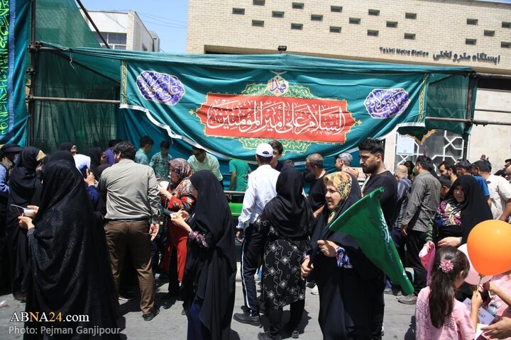 تقرير مصور/ مسيرة لموكب في عيد الغدير الأغر بمدينة اصفهان