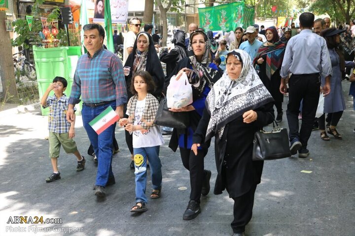 تقرير مصور/ مسيرة لموكب في عيد الغدير الأغر بمدينة اصفهان
