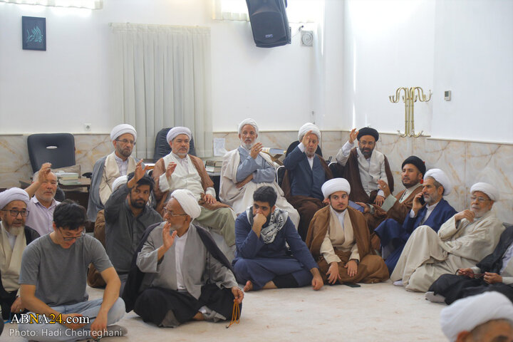 مراسم عیدسعیدغدیر خم در بیت آیت‌الله نوری همدانی