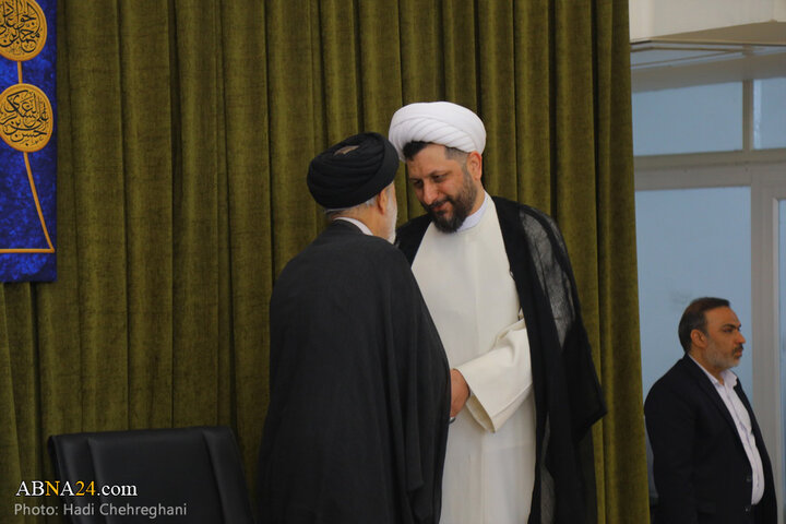 مراسم عیدسعیدغدیر خم در بیت آیت‌الله نوری همدانی