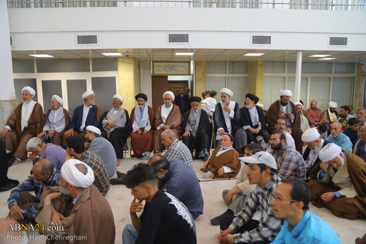 مراسم عیدسعیدغدیر خم در بیت آیت‌الله نوری همدانی