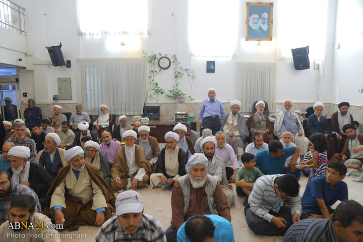 مراسم عیدسعیدغدیر خم در بیت آیت‌الله نوری همدانی