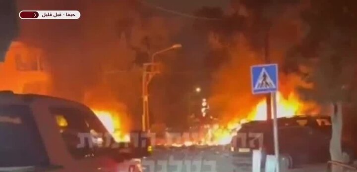 ویدیو | بلایی که موشک‌های ایرانی سر «حیفا» آوردند
