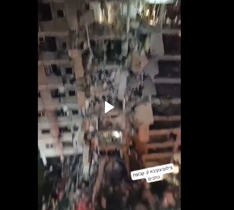Video: Another view of Iran's missile attacks on Tel Aviv and impact effects of strikes