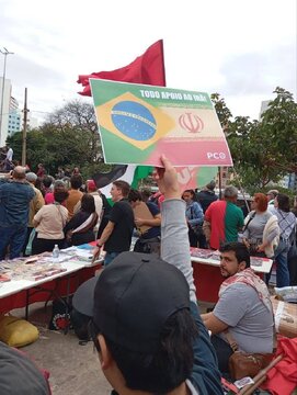 Manifestações em São Paulo em apoio à Palestina e ao Irã