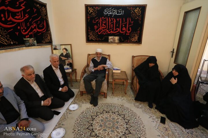 حضور مدیران شهری و استانی اصفهان در منزل پدر سردار شهید مهدی ربانی