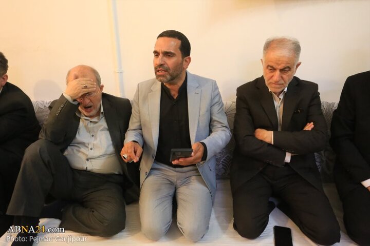 حضور مدیران شهری و استانی اصفهان در منزل پدر سردار شهید مهدی ربانی