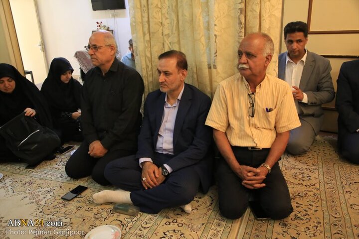 حضور مدیران شهری و استانی اصفهان در منزل پدر سردار شهید مهدی ربانی