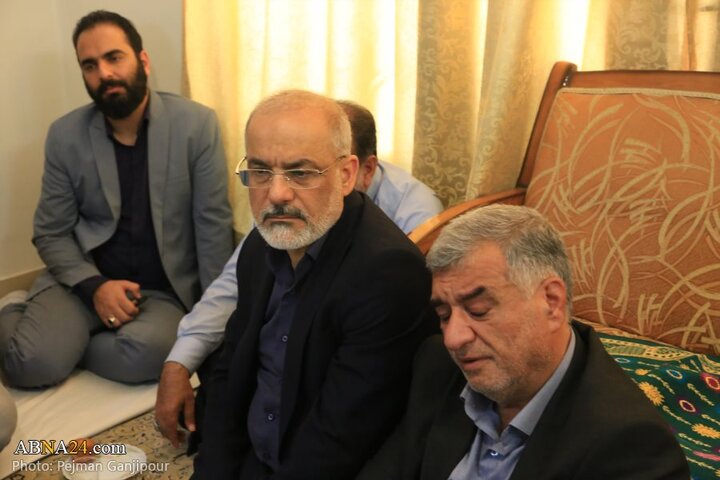 حضور مدیران شهری و استانی اصفهان در منزل پدر سردار شهید مهدی ربانی