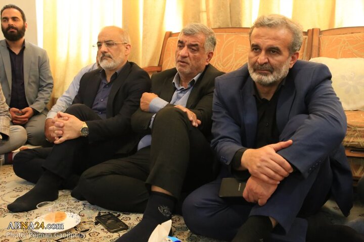 حضور مدیران شهری و استانی اصفهان در منزل پدر سردار شهید مهدی ربانی