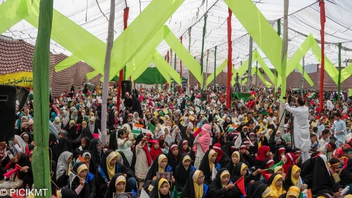 راهپیمایی همبستگی با ایران و عید غدیر در شهر کارگیل هند