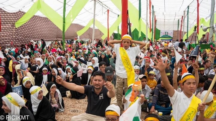 راهپیمایی همبستگی با ایران و عید غدیر در شهر کارگیل هند