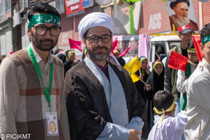 راهپیمایی همبستگی با ایران و عید غدیر در شهر کارگیل هند