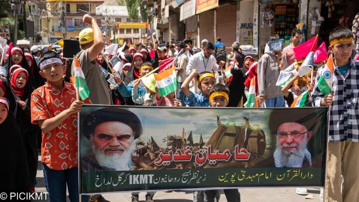 Photos: Solidarity march with Iran, Eid al-Ghadir celebration held in Kargil, India