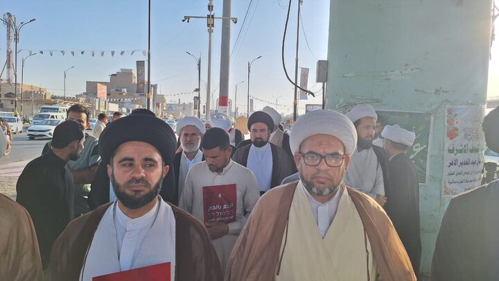 Photos: Solidarity gathering of Najaf Seminary with Islamic Republic of Iran